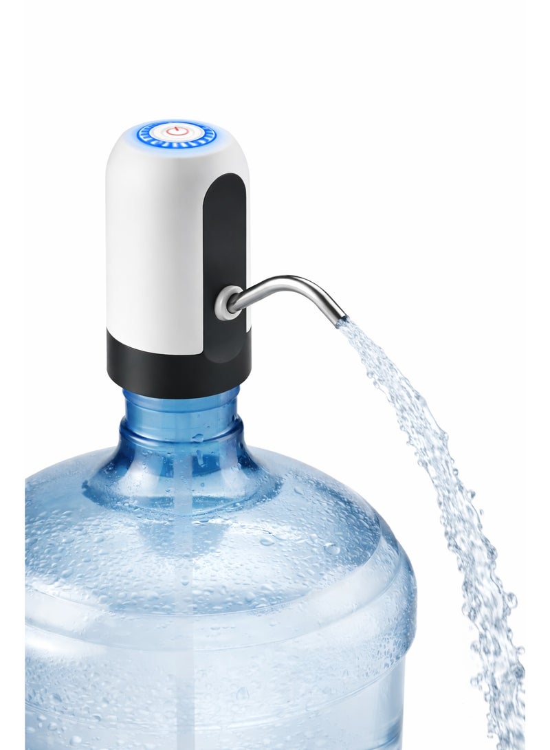 فيندكس مضخة موزع مياه لزجاجات سعة 20 لترًا | عمر بطارية من 15 إلى 20 يومًا | شحن سريع عبر منفذ USB من النوع C | محرك عالي الضغط | مضخة مياه شرب أوتوماتيكية - Image 1